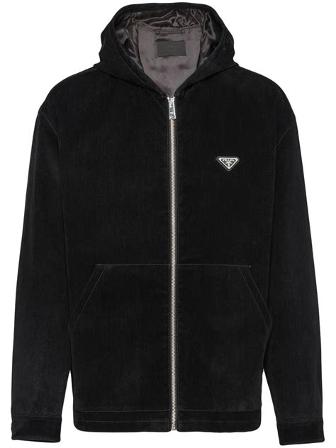 mens prada zip up|Prada milano hoodie men.